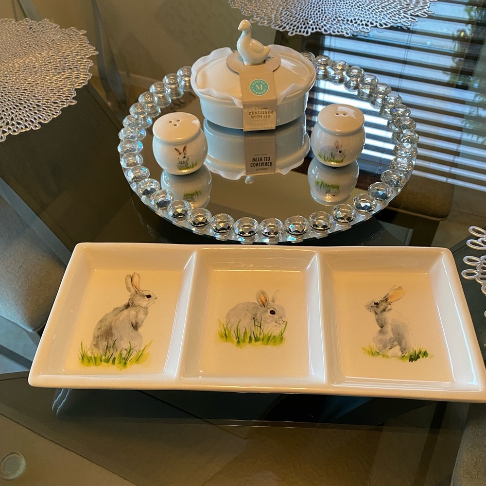 Brand New Platter, S/P Shaker, Martha Stewart Dish.